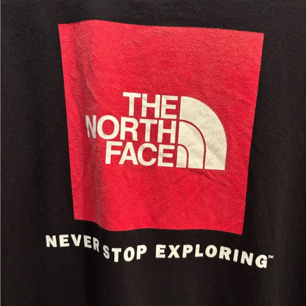 The North Face Shirt Mens Large Black Never Stop Exploring Graphic Tee Large